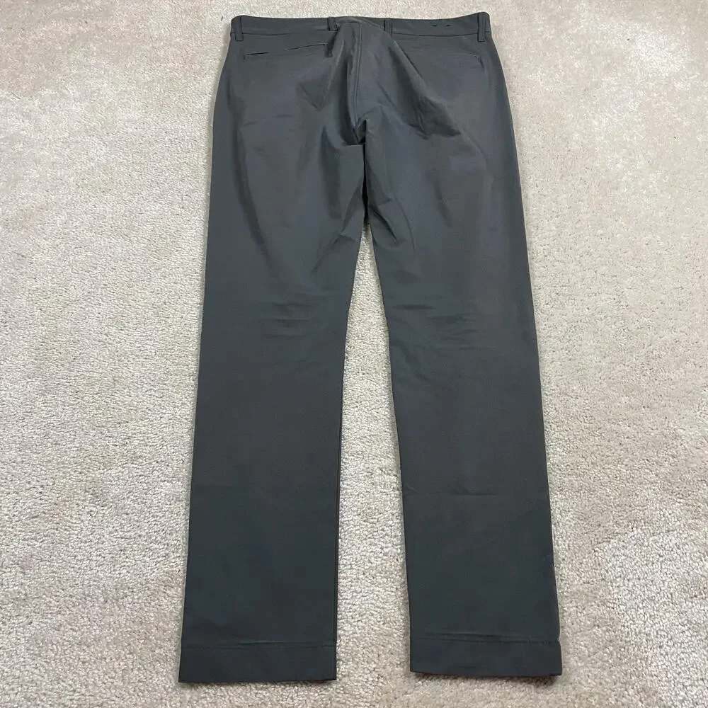 J.Crew Flex Pants Mens 33x30* Gray Slim Fit Chino Polyester Business Casual